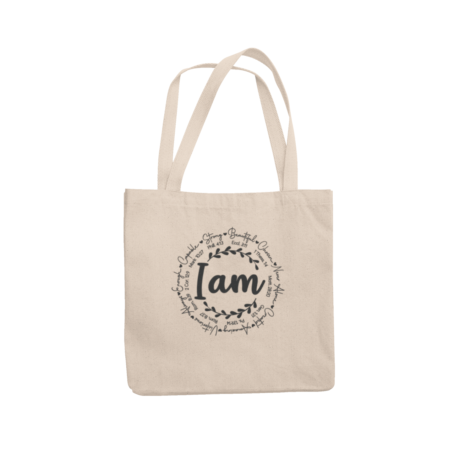 I AM Canvas Tote