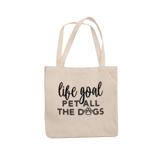 Life Goal Pet All The Dogs Canvas Tote